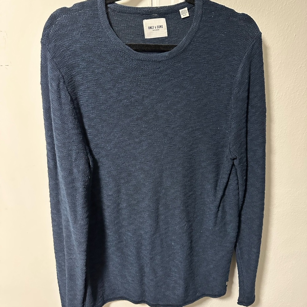 ONLY & SONS Deep Blue Knit Pullover